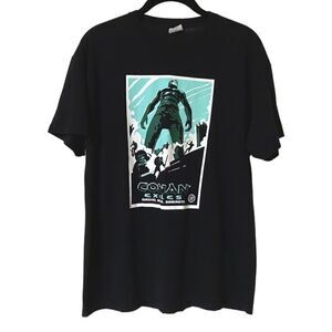 Conan Exiles Men’s Unisex Black 2018 Fun Con Promo Graphic Shirt Sz L